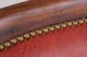 73977: HANCOCK & MOORE Red Leather Bar Stool Count