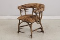 L73988: THEODORE ALEXANDER Antler Chair w. Animal 
