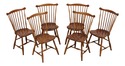L74004: Set of 6 STICKLEY Cherry Windsor Style Cha