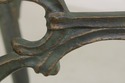74009: Wrought Iron & Glass Top Console Sofa Table