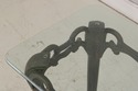 74009: Wrought Iron & Glass Top Console Sofa Table