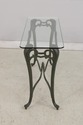 74009: Wrought Iron & Glass Top Console Sofa Table