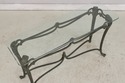 74009: Wrought Iron & Glass Top Console Sofa Table