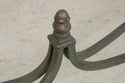 74009: Wrought Iron & Glass Top Console Sofa Table
