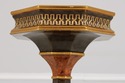 L74055: Pair Of Burl Wood Regency Empire Black & G