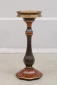 L74055: Pair Of Burl Wood Regency Empire Black & G