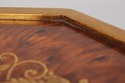 L74055: Pair Of Burl Wood Regency Empire Black & G
