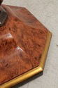 L74055: Pair Of Burl Wood Regency Empire Black & G