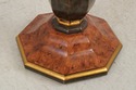 L74055: Pair Of Burl Wood Regency Empire Black & G