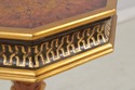 L74055: Pair Of Burl Wood Regency Empire Black & G