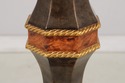 L74055: Pair Of Burl Wood Regency Empire Black & G