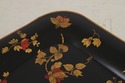 L74062: Black & Gold Toleware Tray Top Table