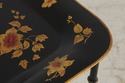 L74062: Black & Gold Toleware Tray Top Table