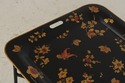 L74062: Black & Gold Toleware Tray Top Table