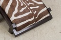 74078: Art Deco Modern Style Zebra Print Chair & O