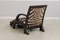 74078: Art Deco Modern Style Zebra Print Chair & O