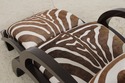 74078: Art Deco Modern Style Zebra Print Chair & O