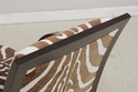 74078: Art Deco Modern Style Zebra Print Chair & O