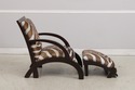 74078: Art Deco Modern Style Zebra Print Chair & O