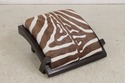 74078: Art Deco Modern Style Zebra Print Chair & O