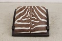 74078: Art Deco Modern Style Zebra Print Chair & O