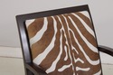 74078: Art Deco Modern Style Zebra Print Chair & O