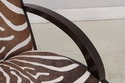 74078: Art Deco Modern Style Zebra Print Chair & O
