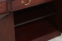 74081: HENKEL HARRIS Mahogany Banded Kneehole Cred