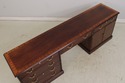 74081: HENKEL HARRIS Mahogany Banded Kneehole Cred