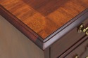 74081: HENKEL HARRIS Mahogany Banded Kneehole Cred