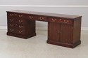 74081: HENKEL HARRIS Mahogany Banded Kneehole Cred