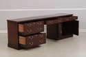 74081: HENKEL HARRIS Mahogany Banded Kneehole Cred