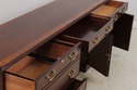 74081: HENKEL HARRIS Mahogany Banded Kneehole Cred