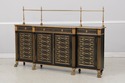 L74083: THEODORE ALEXANDER Regency Style Black & G