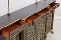 L74083: THEODORE ALEXANDER Regency Style Black & G