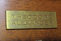 L74083: THEODORE ALEXANDER Regency Style Black & G