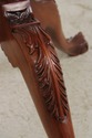 74085: English Vintage Revolving Mahogany Pie Crus