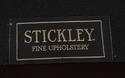 74090: STICKLEY Mission Oak Burgundy Leather Sofa