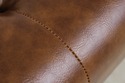 74095: SAFAVIEH Tufted Brown Leather Regency Windo
