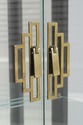 74097/98: Pair PULASKI Asian Inspired Curio Cabine