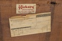 F74099: Pair of HICKORY CHAIR CO Leather Mahogany 