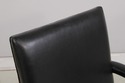 F74099: Pair of HICKORY CHAIR CO Leather Mahogany 