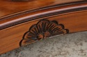 74104: Gorgeous Burl Wood Inlaid Round Accent Tabl
