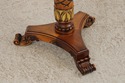 74104: Gorgeous Burl Wood Inlaid Round Accent Tabl