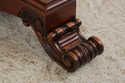 74104: Gorgeous Burl Wood Inlaid Round Accent Tabl