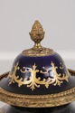 F74117: SEVRES Cobalt Blue Porcelain Painted Urns 