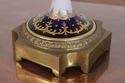F74117: SEVRES Cobalt Blue Porcelain Painted Urns 