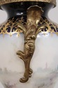 F74117: SEVRES Cobalt Blue Porcelain Painted Urns 