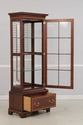 L74150: HENKEL HARRIS Mahogany 1 Door 1 Drawer Cur