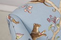 74154: Pair Jungle Boogie Monkey Toile Upholstered